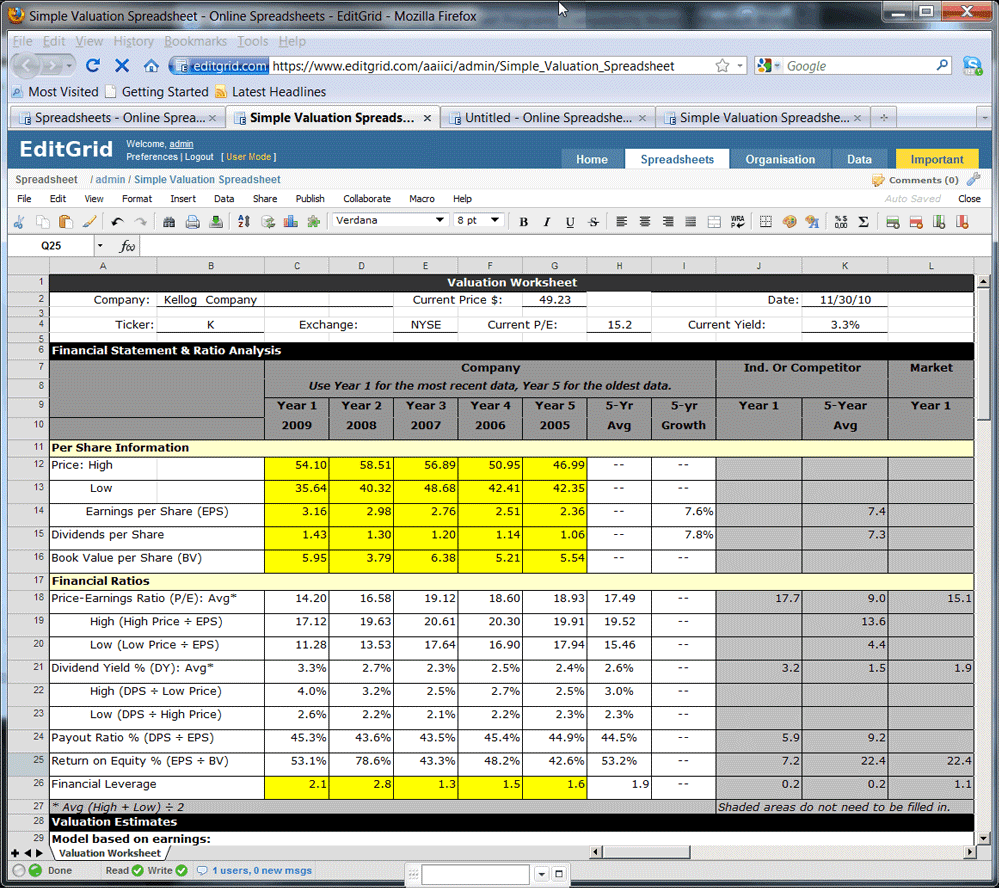 5 Cost Analysis Spreadsheet Templates Free Sample Templates